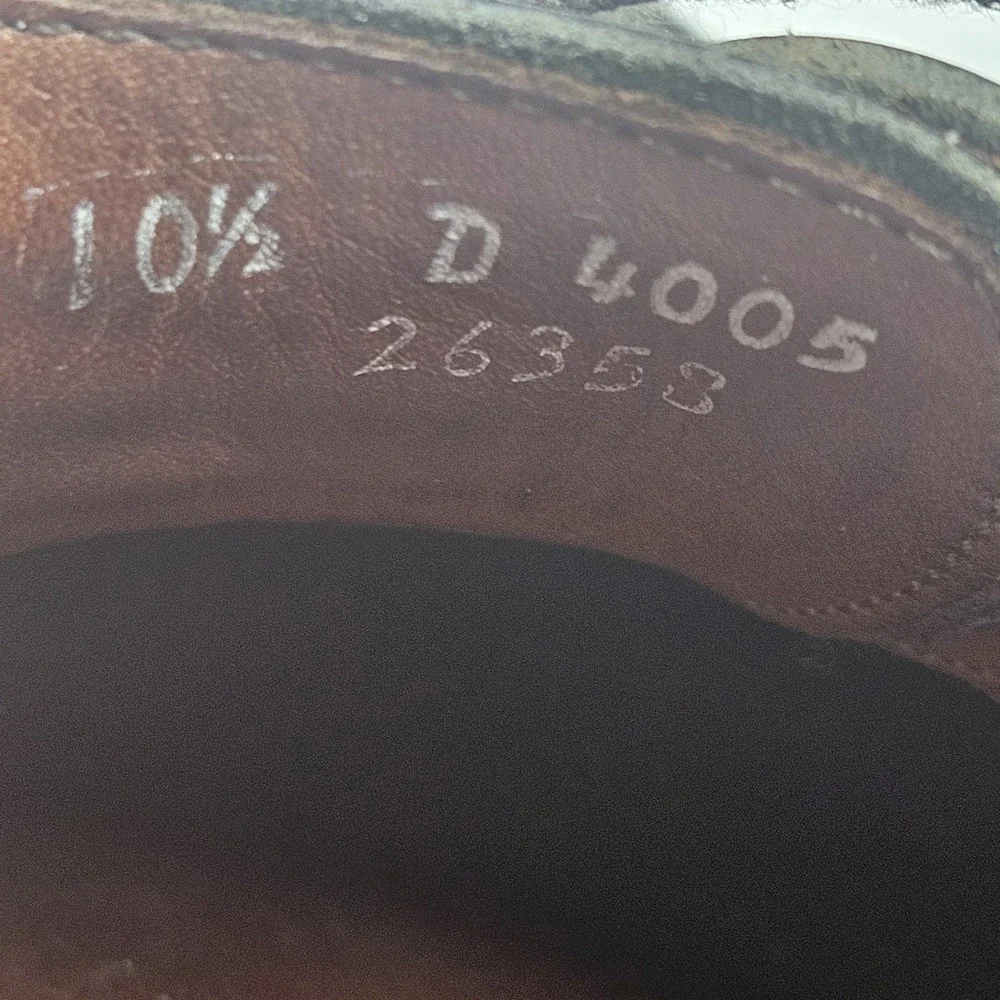 Allen Edmonds McTavish Oxfords Shoes Men's 10.5 D Black Leather Golden Era